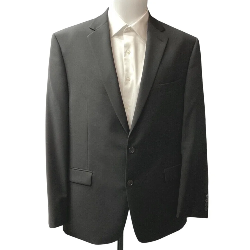 Lauren Ralph Lauren Men's Wool Blend Sport Coat Blazer Black Size 44R Business‎